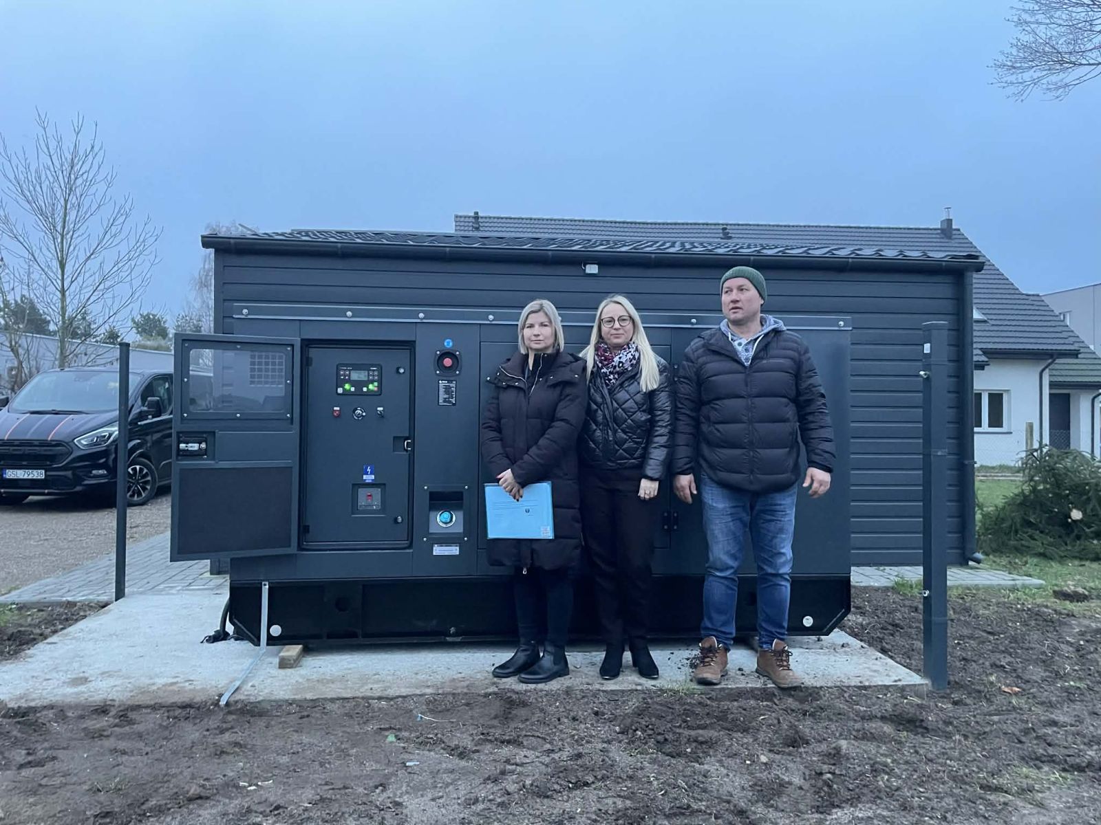 Zdjęcie: Odbiór stacjonarnego agregatu prądotwórczego